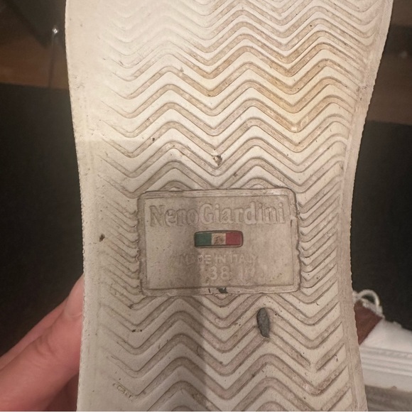 Nero Giardini Italy White and Brown full leather Sneakers - Picture 5 of 6